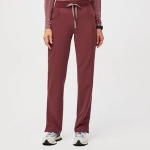 Figs Kade™ Cargo Scrub Pants- Dark Cherry